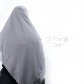 Chiffon Sjal - Grå