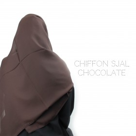Chiffon Sjal - Chocolate